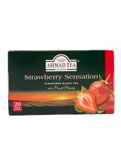 Ahmad Tea Strawberry Sensation Black Tea 2grams Pack of 20  - Image 3