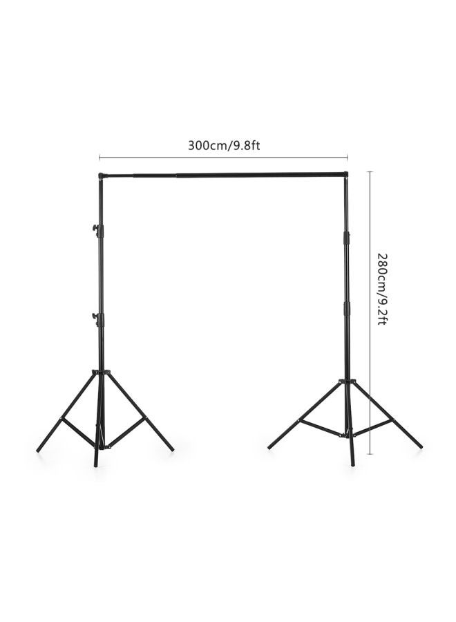 ANDOER 5-Piece Adjustable Studio Photography Backdrop Stand Kit Black - Image 3
