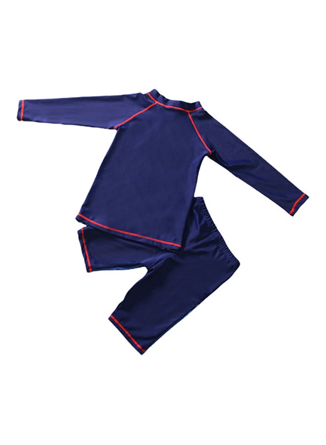 Generic - 3-Piece Kids Captain America Swimwear Set Multicolour - Image 1