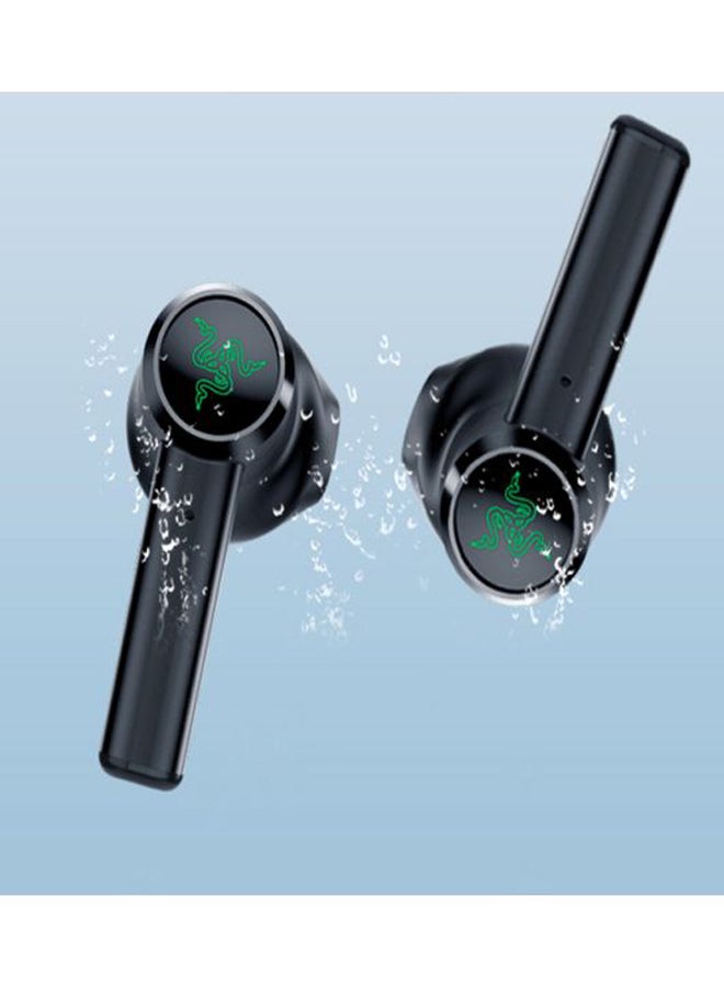 ريزر سماعات أذن داخلية تدعم تقنية البلوتوث مع علبة شحن أسود - Image 2