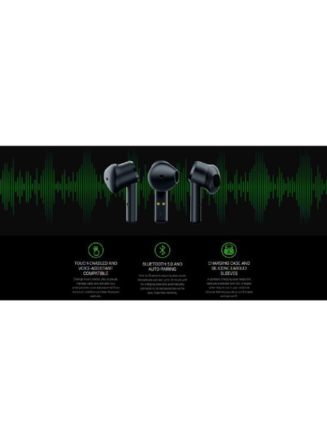 ريزر سماعات أذن داخلية تدعم تقنية البلوتوث مع علبة شحن أسود - Image 5