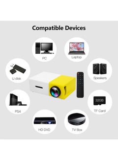Aibecy HD LED Projector White/Black  - Image 5