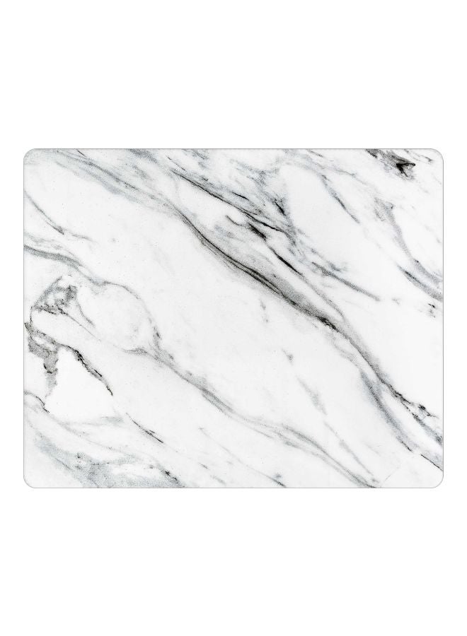 Stylizedd Marble Printed Gaming Mousepad White/Grey  - Image 1