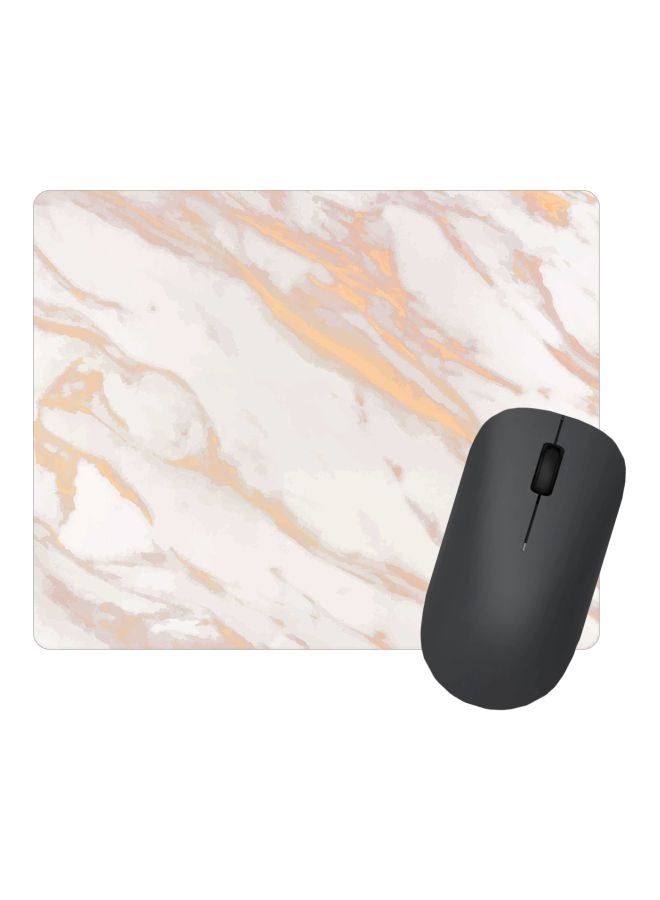 Stylizedd Marble Printed Gaming Mousepad White/Gold/Grey  - Image 2