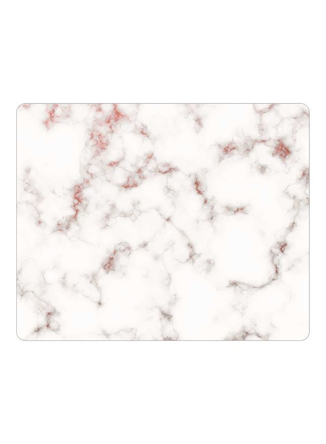 Stylizedd Marble Printed Gaming Mousepad White/Pink - Image 1