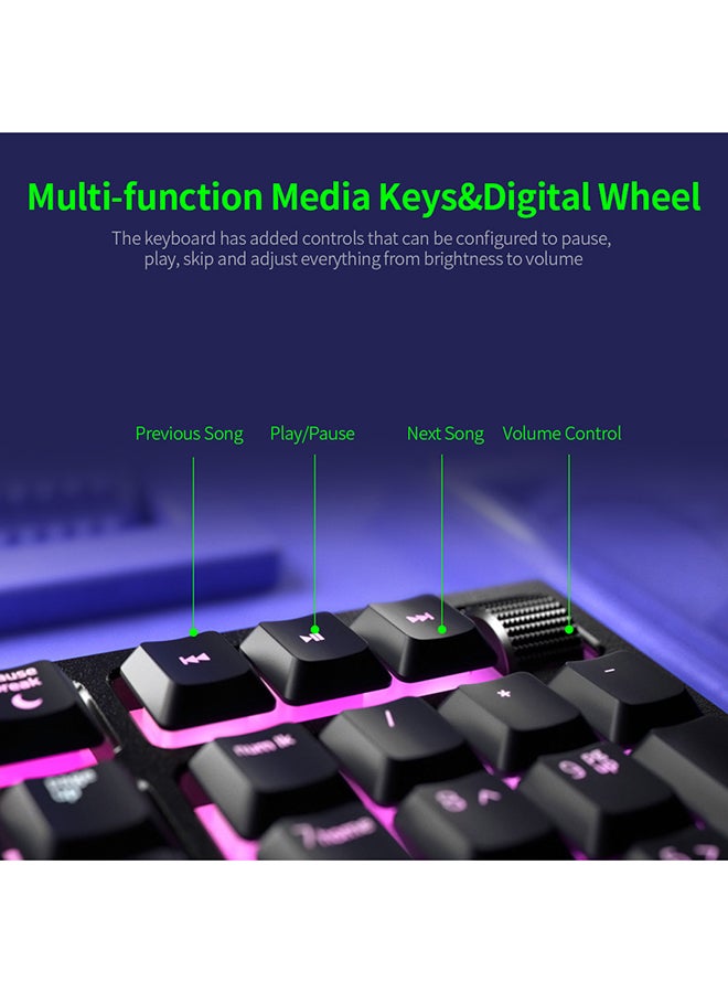 RAZER Ornata V2 Wired Gaming Keyboard Black/Red/Green - Image 5