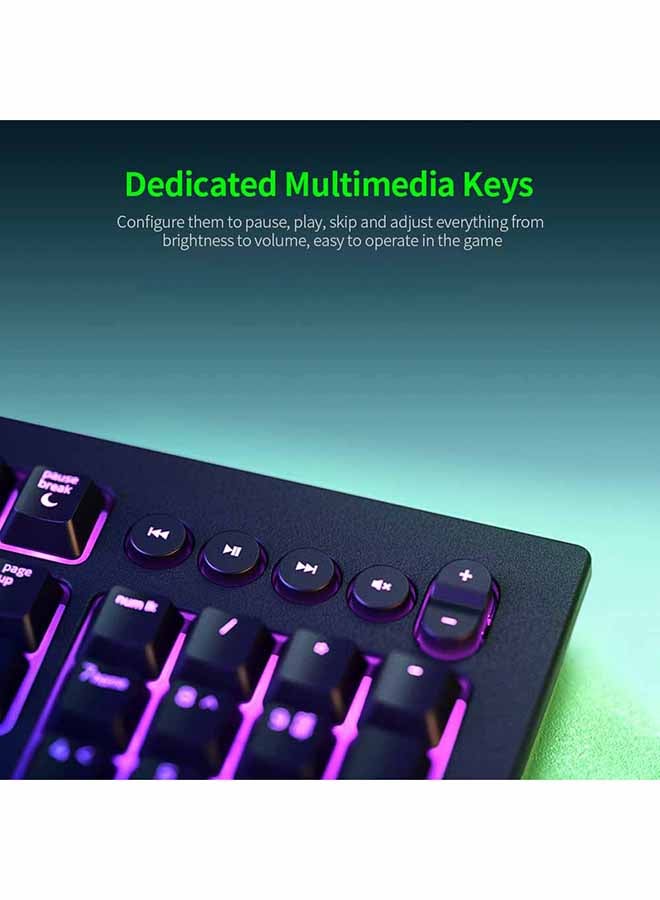 ريزر - لوحة مفاتيح الألعاب Razer Cynosa V2: إضاءة Chroma RGB قابلة للتخصيص - مفاتيح بإضاءة خلفية فردية - تصميم مقاوم للانسكاب - وظائف ماكرو قابلة للبرمجة - مفاتيح وسائط مخصصة - Image 1