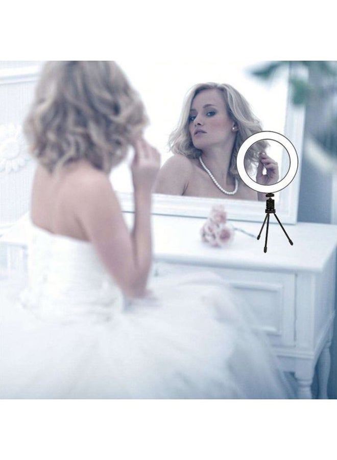 مصباح LED حلقي صغير أبيض - Image 4