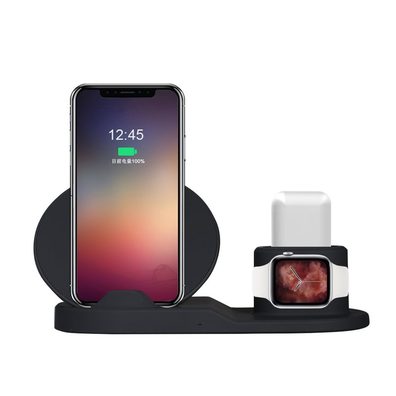 Wireless Charger 3-in-1 Replacement Charging Station Black  - Image 4