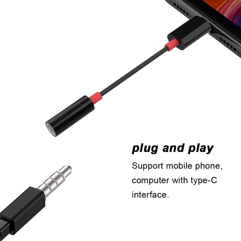 Generic HIFI DAC Earphones Amplifier Type-C for Android Phone PC Black  - Image 4