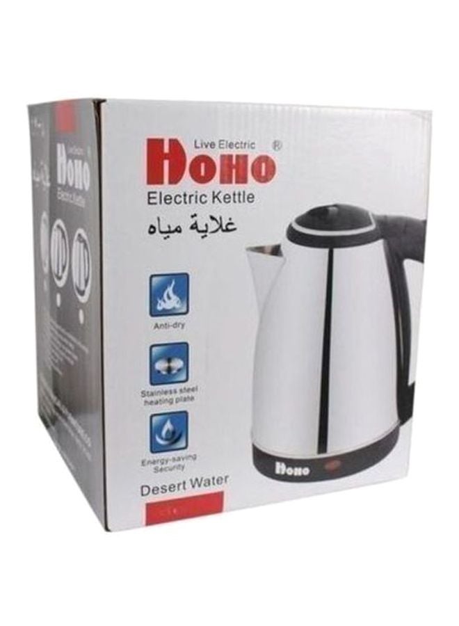 هوهو غلاية كهربائية من الاستانلس ستيل سعة 1.8 لتر 1.8 L HO179HL01784BNAFAMZ-25422291 أسود/ فضي  - Image 5