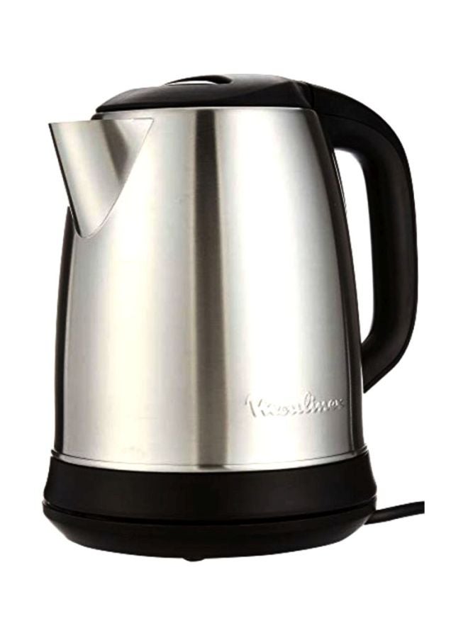 Moulinex - Subito Selecet Electrical Kettle, Silver, Large Capacity Water Boiler, Stainless Steel 1.7 L 2400 W BY550D27 Silver/Black - Image 1