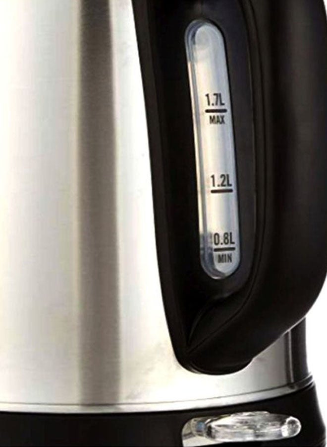 Moulinex - Subito Selecet Electrical Kettle, Silver, Large Capacity Water Boiler, Stainless Steel 1.7 L 2400 W BY550D27 Silver/Black - Image 1