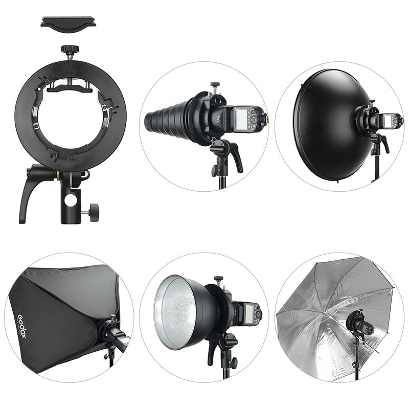 Flash Soft Box Diffuser For Godox AD200Pro/V1 Series/TT350 Series/V860/AD400Pro Black