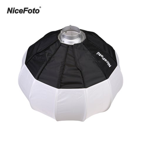 Foldable Lantern Style Ball Shape Soft Box 50cm Black/White