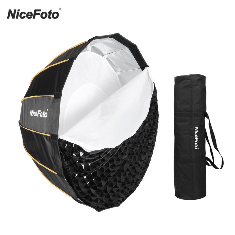 LED Quick Set-up Folding Umbrella Soft Box For Aputure 120D II Bowens Mount Flash Light 120cm Black  - Image 4