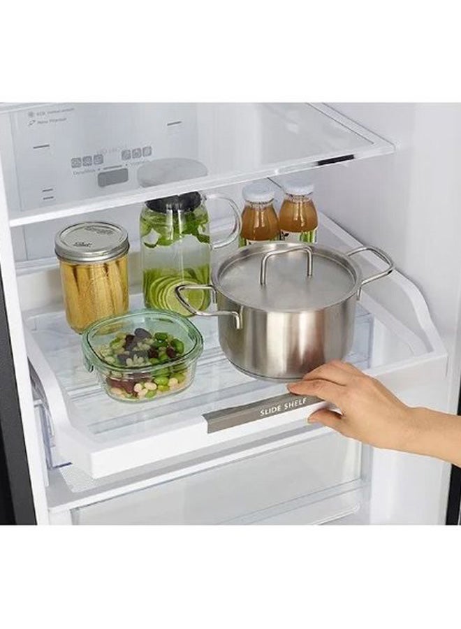 HITACHI - 410L Gross, Net 330L Bottom Mount Double Door Refrigerator 10 Year Warranty on Inverter Compressor, Refrigerator Dual Fan Cooling Hybrid Freezing Big Bottle Shelf-1 Year Warranty RBG410PUK6X Black - Image 1