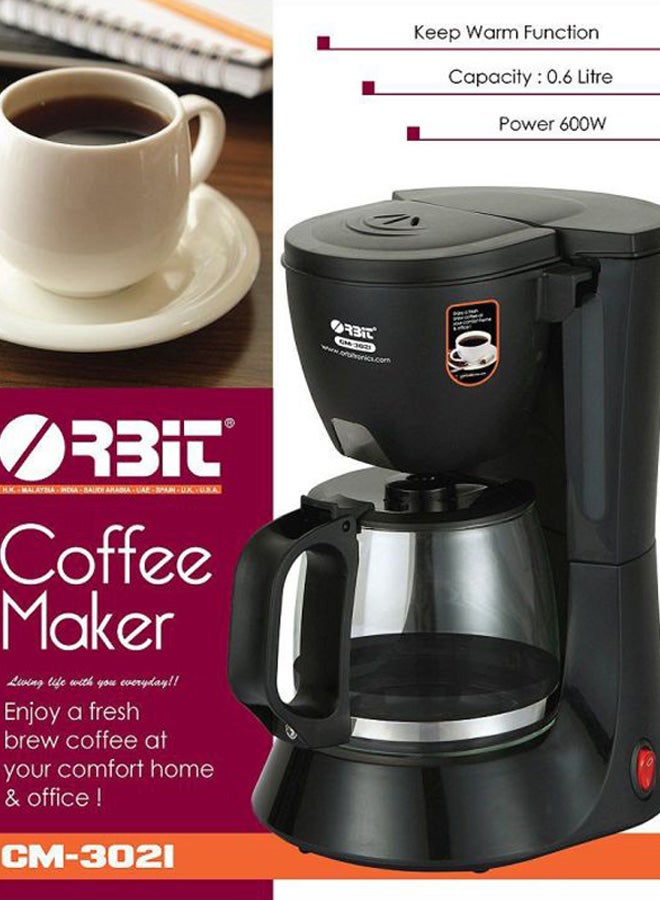 أوربت ماكينة صنع القهوة 1.5 L 800.0 W CM4018 أسود/شفاف - Image 2