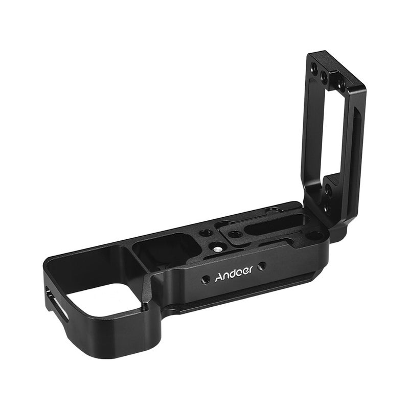 ANDOER L-Shaped Aluminum Alloy Quick Release Plate Black  - Image 4