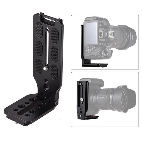 L Shape QR Quick Release Plate Black