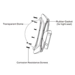 Generic Dome Port Lens Dive Underwater Case Housing For GoPro Hero 7/Hero 6/Hero 5 Black  - Image 5