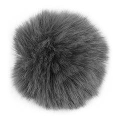 Generic Clip-On Furry Microphone Windshield Mic LU-DD997 Grey  - Image 4