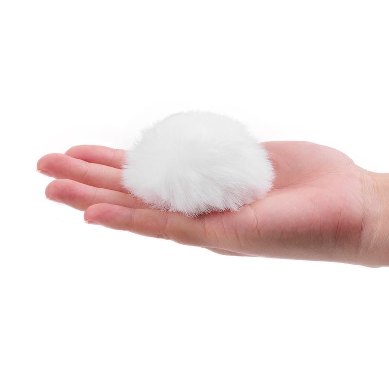 Clip-On Furry Microphone Windshield Mic LU-DD998 White  - Image 5