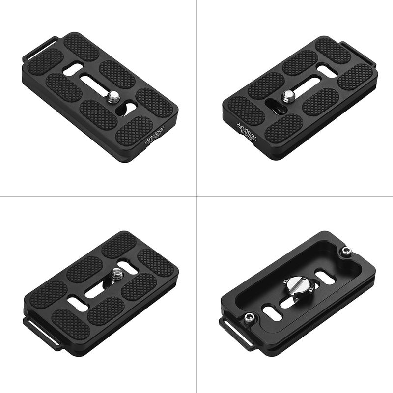 ANDOER - PU-70H 70mm Quick Release QR Plate With Attachment Loop Black - Image 1