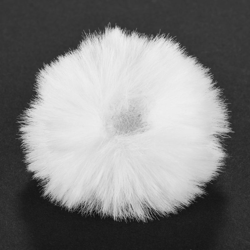 Clip-On Furry Microphone Windshield Mic LU-DD998 White  - Image 4