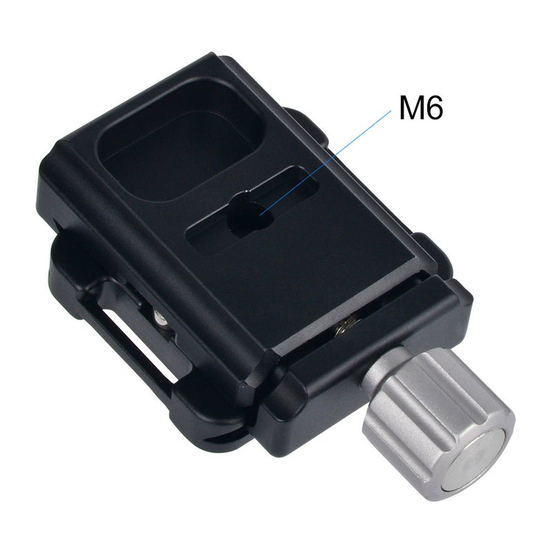 ANDOER DC-34 Quick Release Plate Clamp Adapter Silver/Black - Image 3