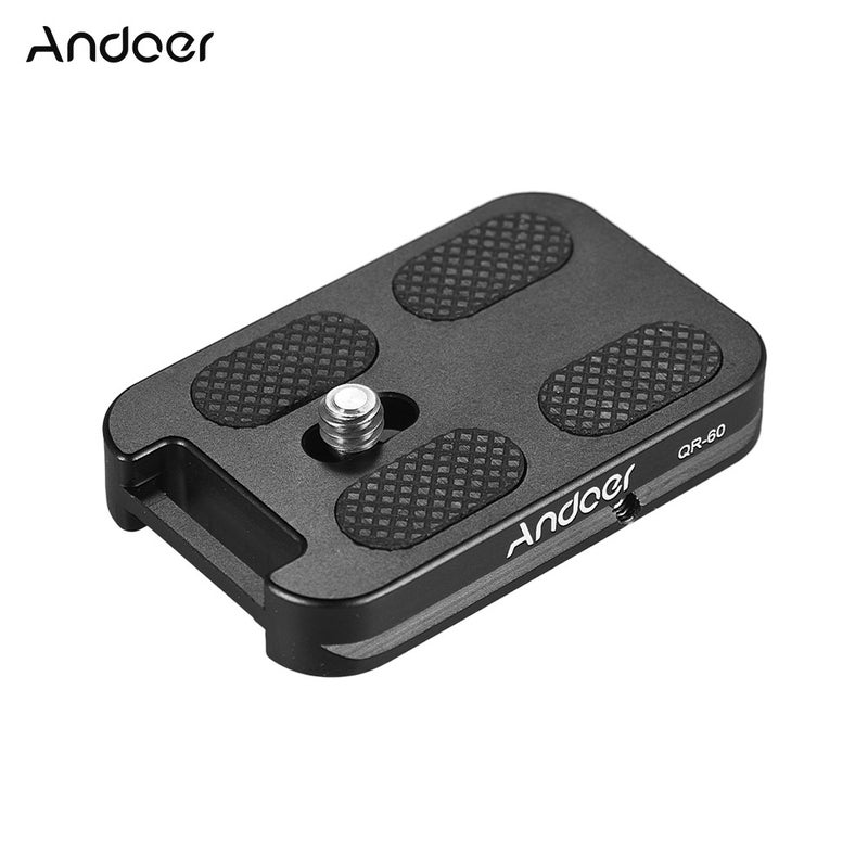 ANDOER QR-60 Aluminum Alloy Universal Quick Release Plate Black  - Image 3