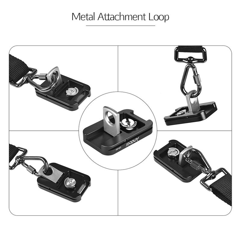 ANDOER QR-60 Aluminum Alloy Universal Quick Release Plate Black  - Image 5