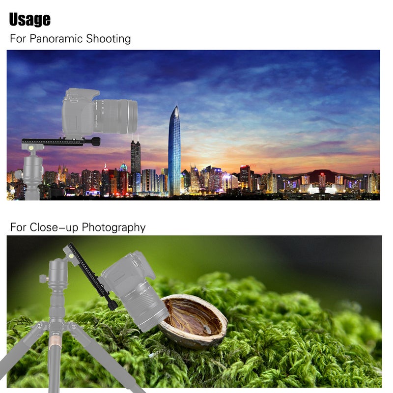 ANDOER 140mm Quick Release Plate Tripod Accessories Black - Image 4