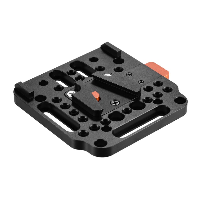 Generic V-Lock Quick Release Plate For V-Mount Battery Orange/Black  - Image 3
