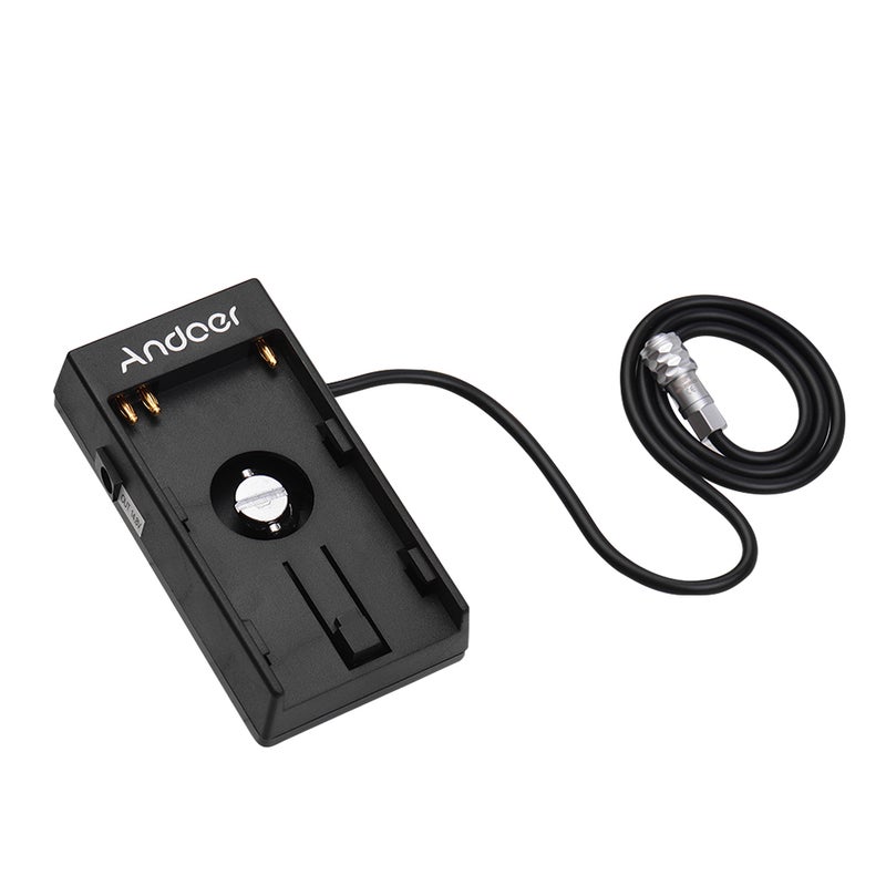 ANDOER - Camera DV Battery Power Supply Mount Plate Adapter Black - Image 1