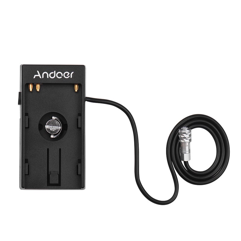 ANDOER - Camera DV Battery Power Supply Mount Plate Adapter Black - Image 1