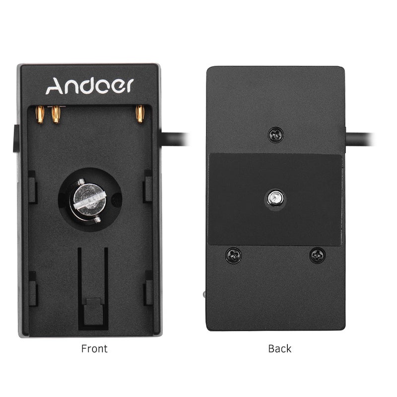 ANDOER - Camera DV Battery Power Supply Mount Plate Adapter Black - Image 1