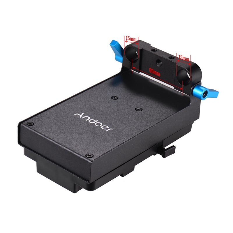 أندوير محول لوحة البطاريات بحامل تثبيت عمودي وقفل رأسي أسود - Image 5