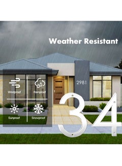 ماركة غير محددة لوحة ديكور للمنزل بتصميم رقم 9 ثلاثي الأبعاد فضي 5بوصة  - Image 2