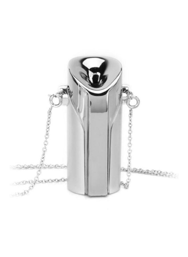 Personal Air Purifier Necklace Silver 10x10x3.407cm - Image 1