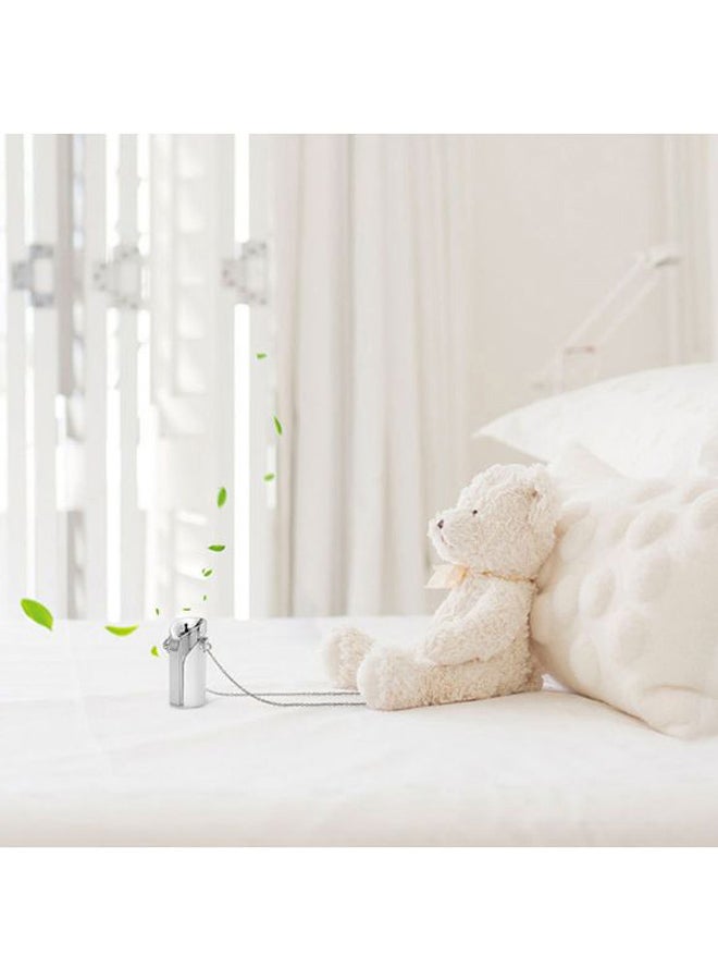 Personal Air Purifier Necklace Silver 10x10x3.407cm - Image 4