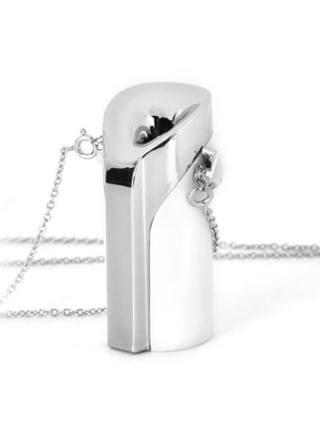 Personal Air Purifier Necklace White/Silver 10x10x3.408cm - Image 1