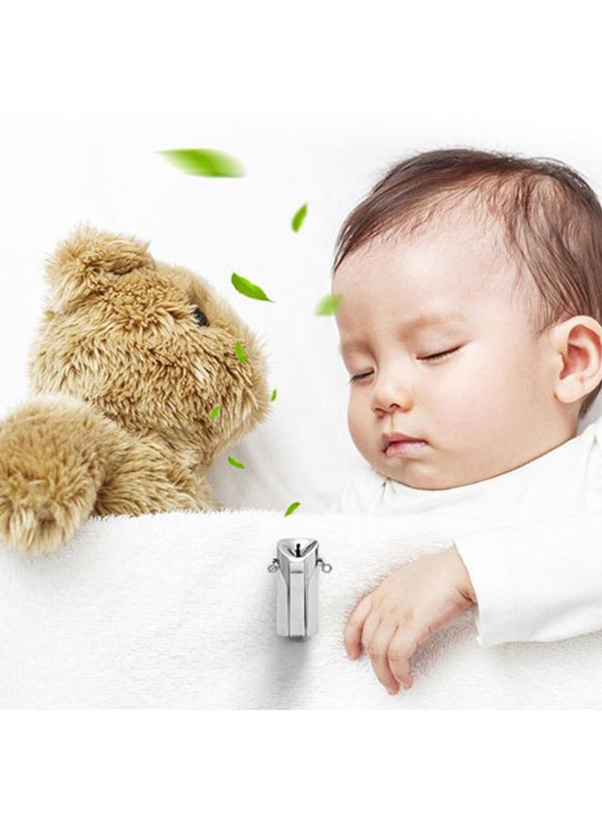 Personal Air Purifier Necklace Silver 10x10x3.407cm - Image 5