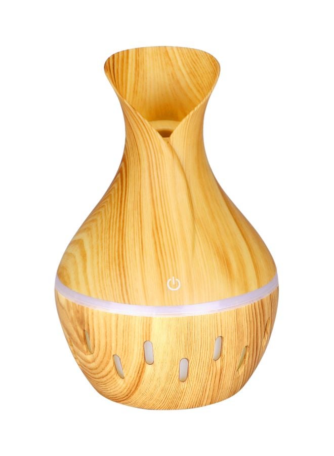 Generic LED Colour Changing Essential Oil Aroma Diffuser Light Brown 300ml  - Image 1