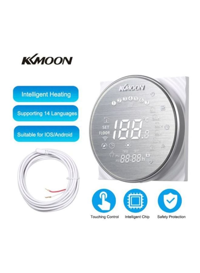 KKmoon Digital Touch Screen Boiler Heating Thermostat E8443BA-1-A Silver - Image 5