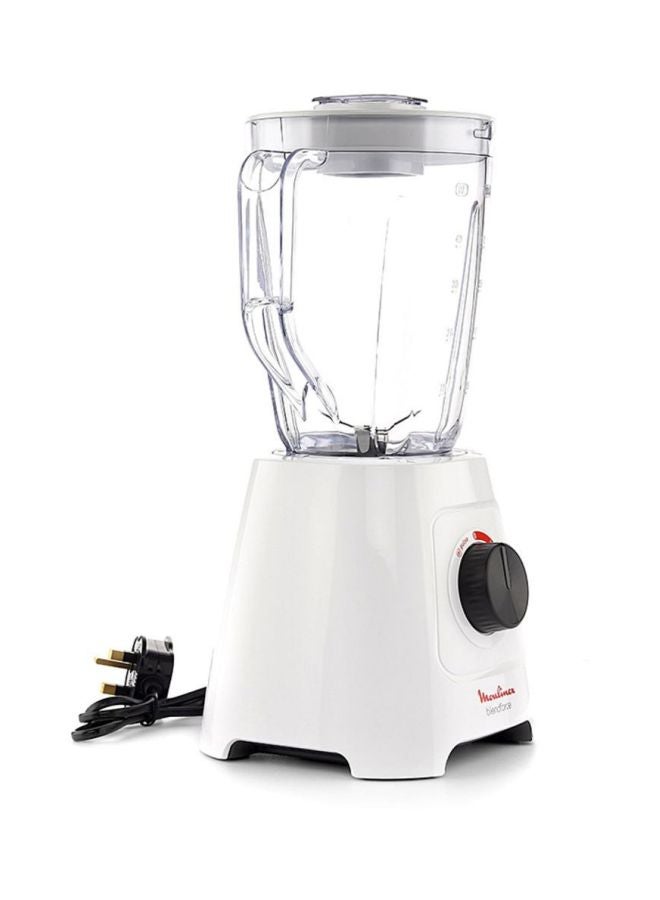 Moulinex - Blender | BlendForce 2 -  Blender Smoothie Maker  |Mixer | 3 speeds | 2 Years Warranty | 2 L 600 W LM423127 White/Clear - Image 1