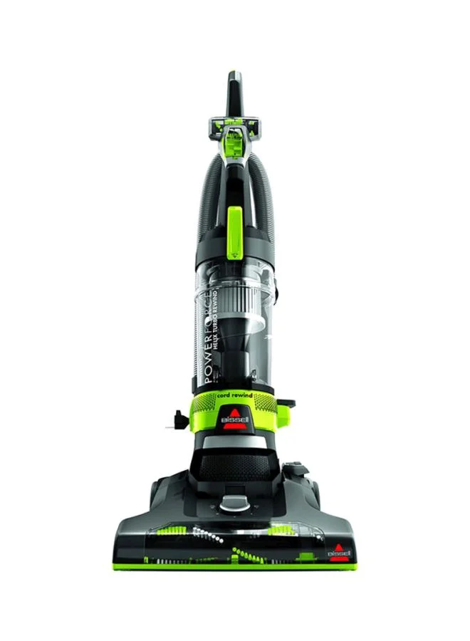 Bissell PowerForce Helix Turbo Rewind 2261E – Upright Vacuum Cleaner with Multi-Cyclonic Suction, Automatic Cord Rewind, Lightweight, Ideal for Dust, Hair & Deep Cleaning | 1100 W 2261E Green/Black