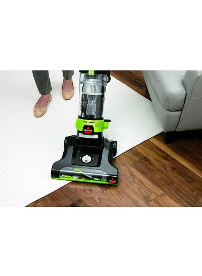 Bissell PowerForce Helix Turbo Rewind 2261E – Upright Vacuum Cleaner with Multi-Cyclonic Suction, Automatic Cord Rewind, Lightweight, Ideal for Dust, Hair & Deep Cleaning | 1100 W 2261E Green/Black