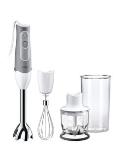 BRAUN 4-Piece Multiquick 5 Hand Blender MQ 525 White/Clear/Grey  - Image 1