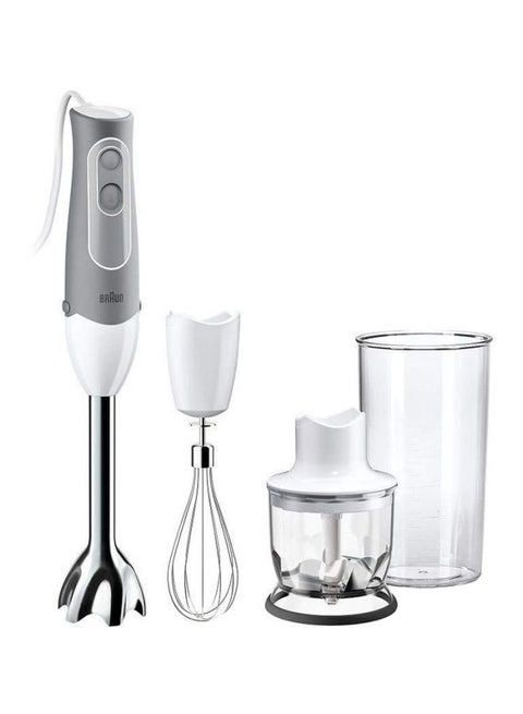 4-Piece Multiquick 5 Hand Blender MQ 525 White/Clear/Grey